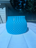 Medium Striped Twisted Pot