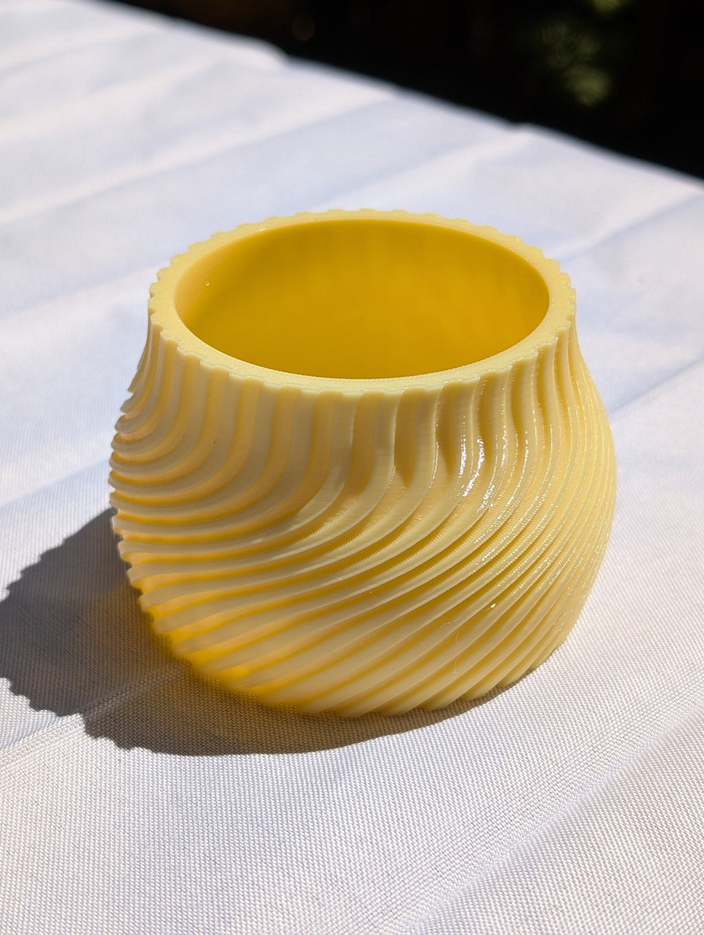 Small Striped Twisted Plant Pot - A&V Plants 3D Printing